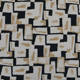 Tribeca Onyx Geometric—Sold by the Yard —100%Polyester— Curtain Fabric—54-Inch Width